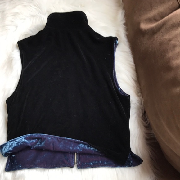 Reversible velvet vest - Picture 4 of 4